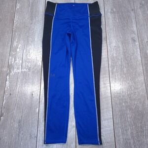 Under Armour Leggings Womens Large Blue Train Cold Weather Compression High Rise